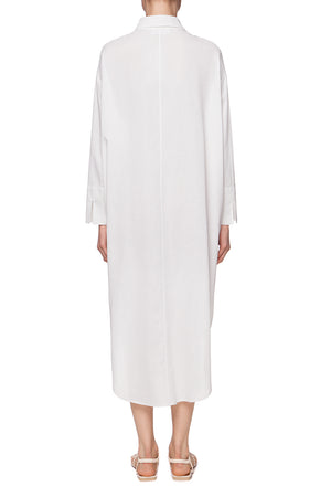 Сукня-сорочка лляна біла